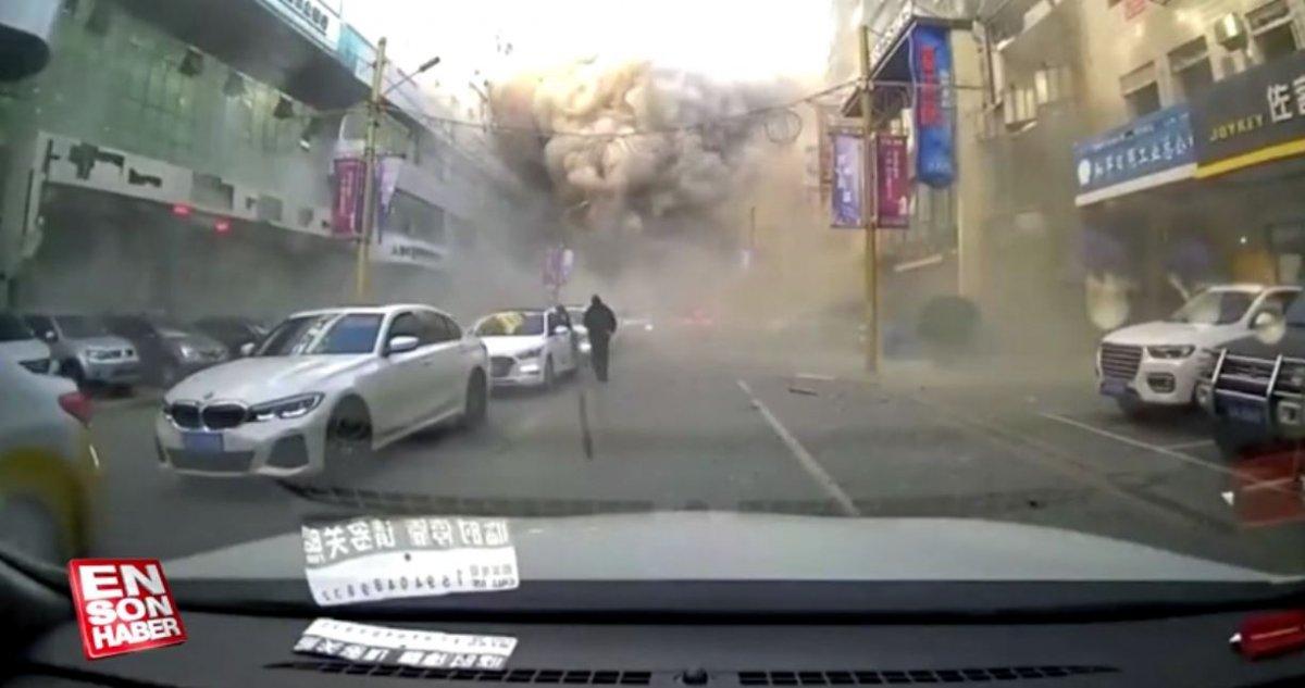 Çin'de doğalgaz patlaması