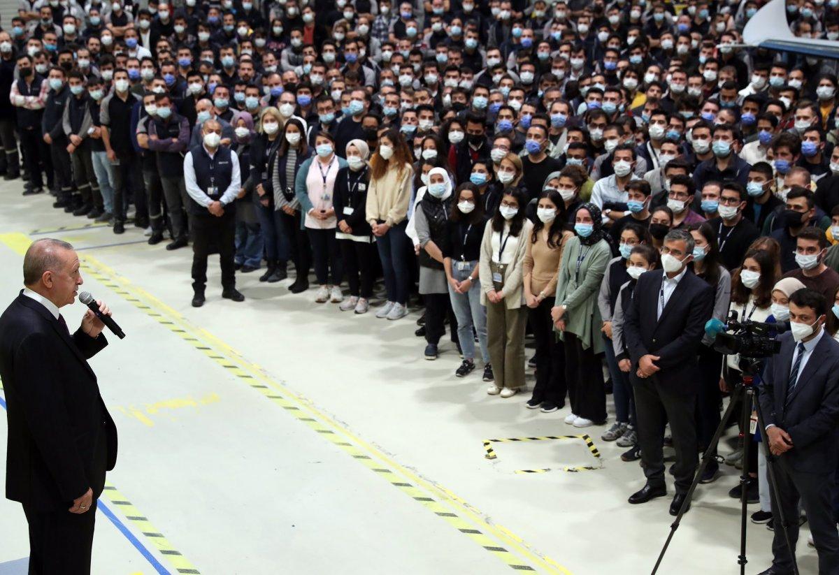 Cumhurbaşkanı Erdoğan BAYKAR fabrikasında