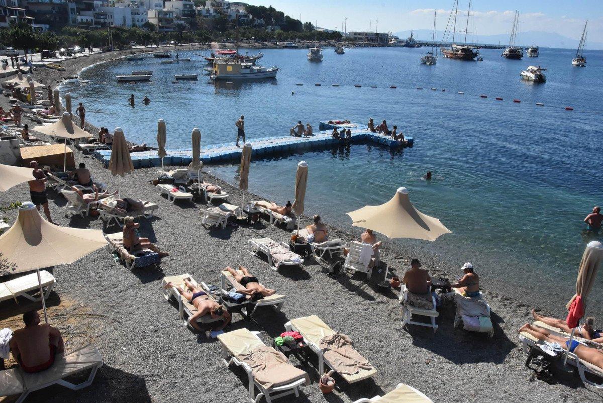 Bodrum'da ekim ayında deniz keyfi