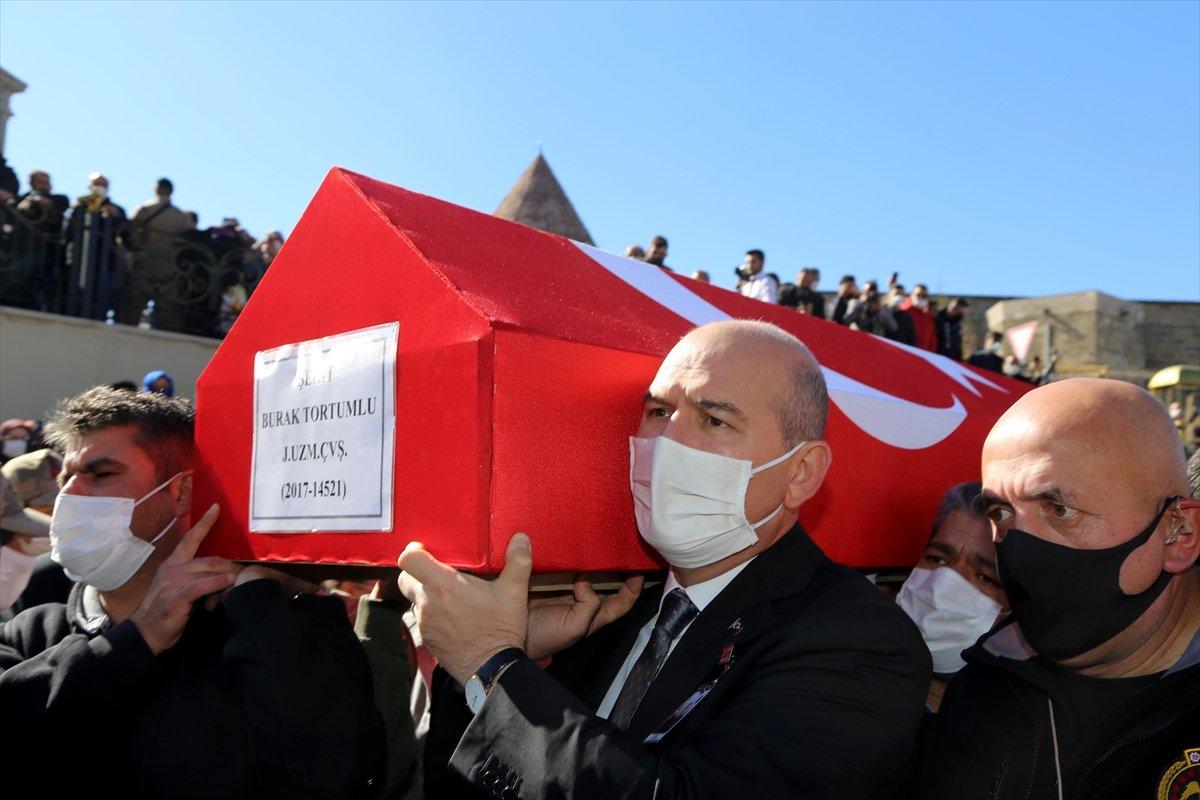 Uzman Çavuş Burak Tortumlu son yolculuğuna uğurlandı