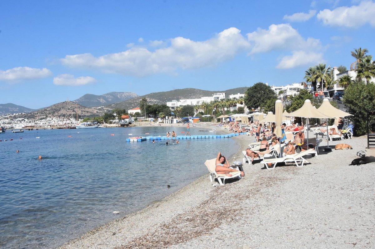 Bodrum'da ekim ayında deniz keyfi