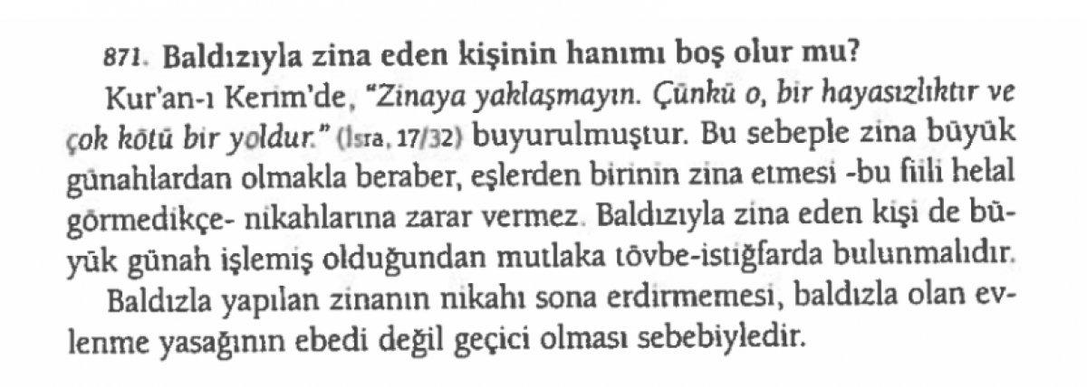 Diyanet'ten baldız fetvası iddialarına sert tepki