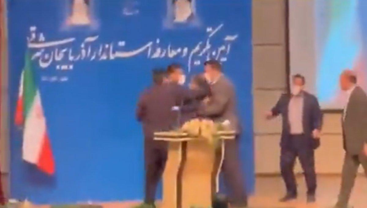 İran’ın Doğu Azerbaycan Eyaleti’nin yeni valisine tokatlı saldırı