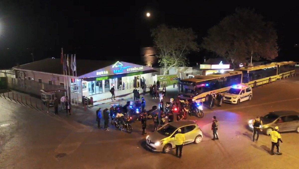 Bursa'da 250 polisle drone destekli asayiş uygulaması