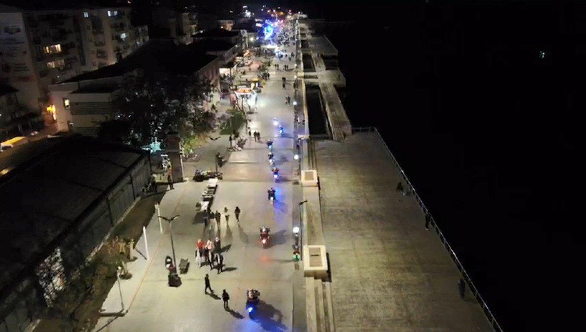 Bursa'da 250 polisle drone destekli asayiş uygulaması