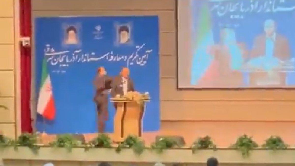 İran’ın Doğu Azerbaycan Eyaleti’nin yeni valisine tokatlı saldırı