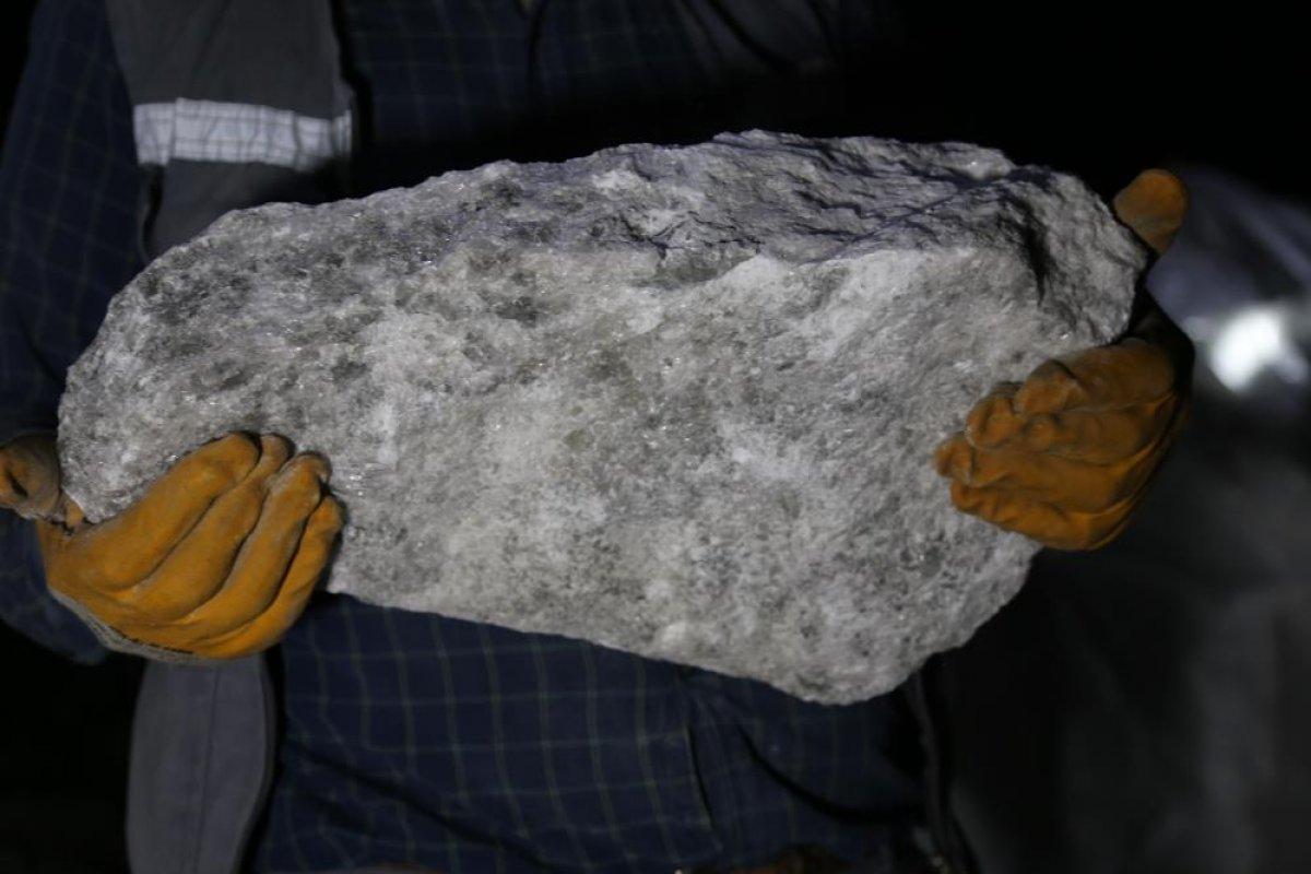 Kırıkkale'de yeraltından çıkarılan tuzla hedef '2023'de 1 milyon ton tuz'