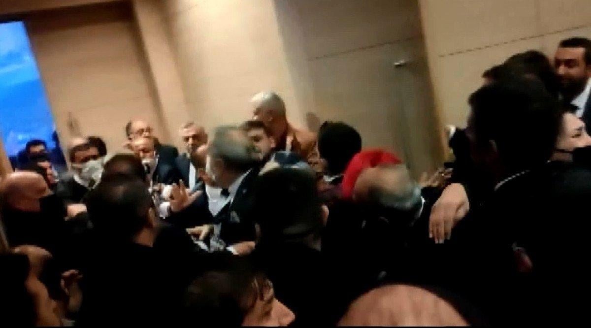 İyi Parti'nin kuruluş yıl dönümü programı öncesi arbede çıktı