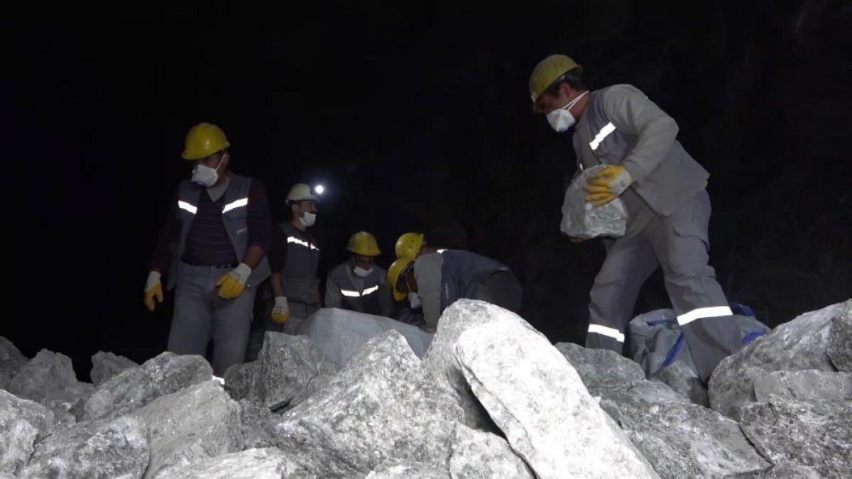 Kırıkkale'de yeraltından çıkarılan tuzla hedef '2023'de 1 milyon ton tuz'