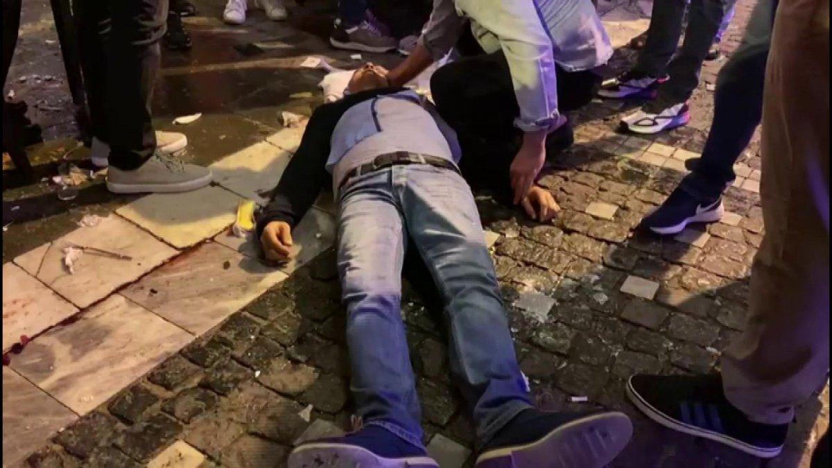 Kumkapı’da eğlence hastanede bitti