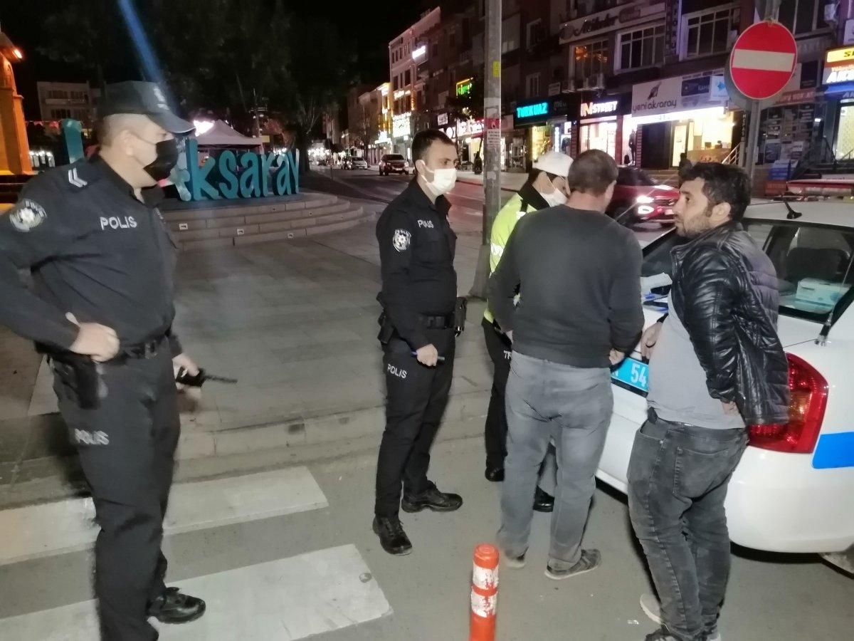 Aksaray'da alkollü sürücü, polise kanuna karşı boynum kıldan ince dedi