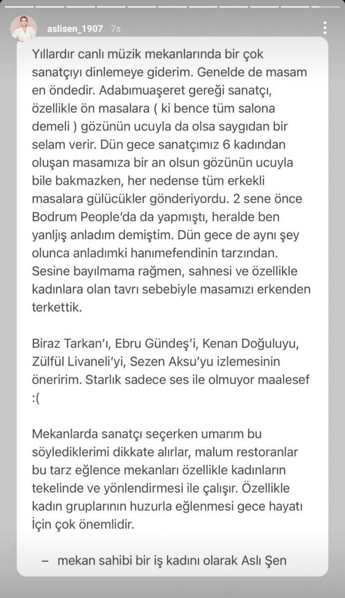 Linet'i dinlemeye giden Aslı Şen'den tepki: Neden star olamadığını anladık