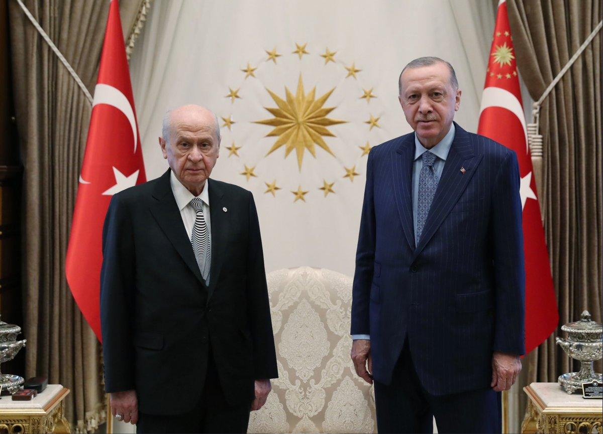 Beştepe'de Erdoğan-Bahçeli görüşmesi