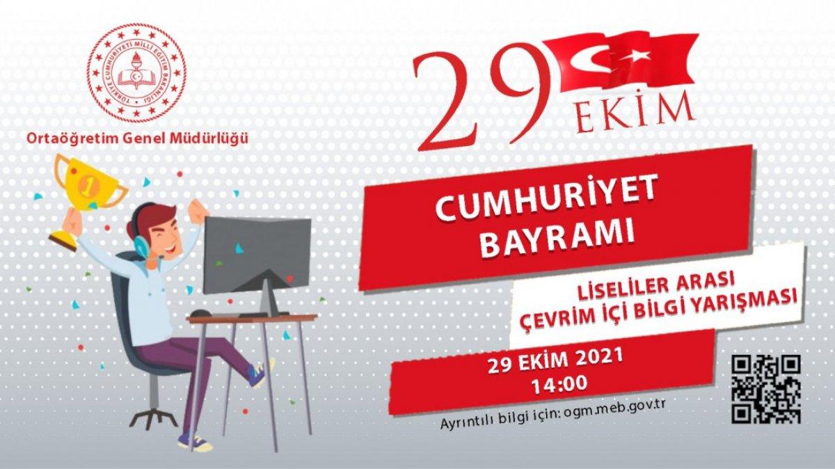 MEB 29 Ekim Bilgi Yarışması: Liseler arası bilgi yarışması başvurusu ve ödülü 2021
