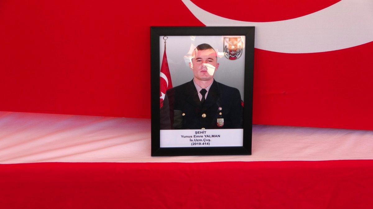 Şehit Yunus Emre Yalman, son yolculuğuna uğurlandı