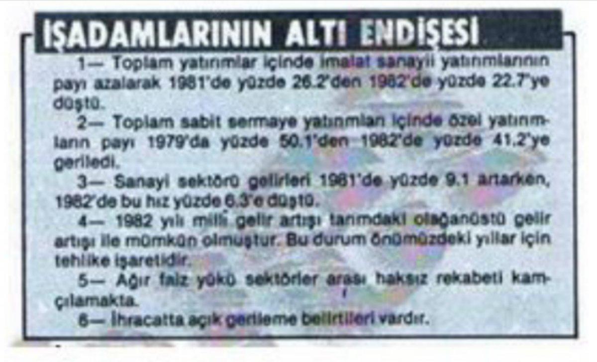 Vakanüvis yazdı: TÜSİAD'ın cemaziyelevveli