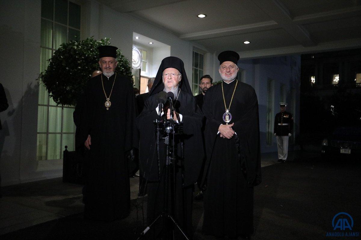 ABD Başkanı Joe Biden, Fener Rum Patriği Bartholomeos ile görüştü