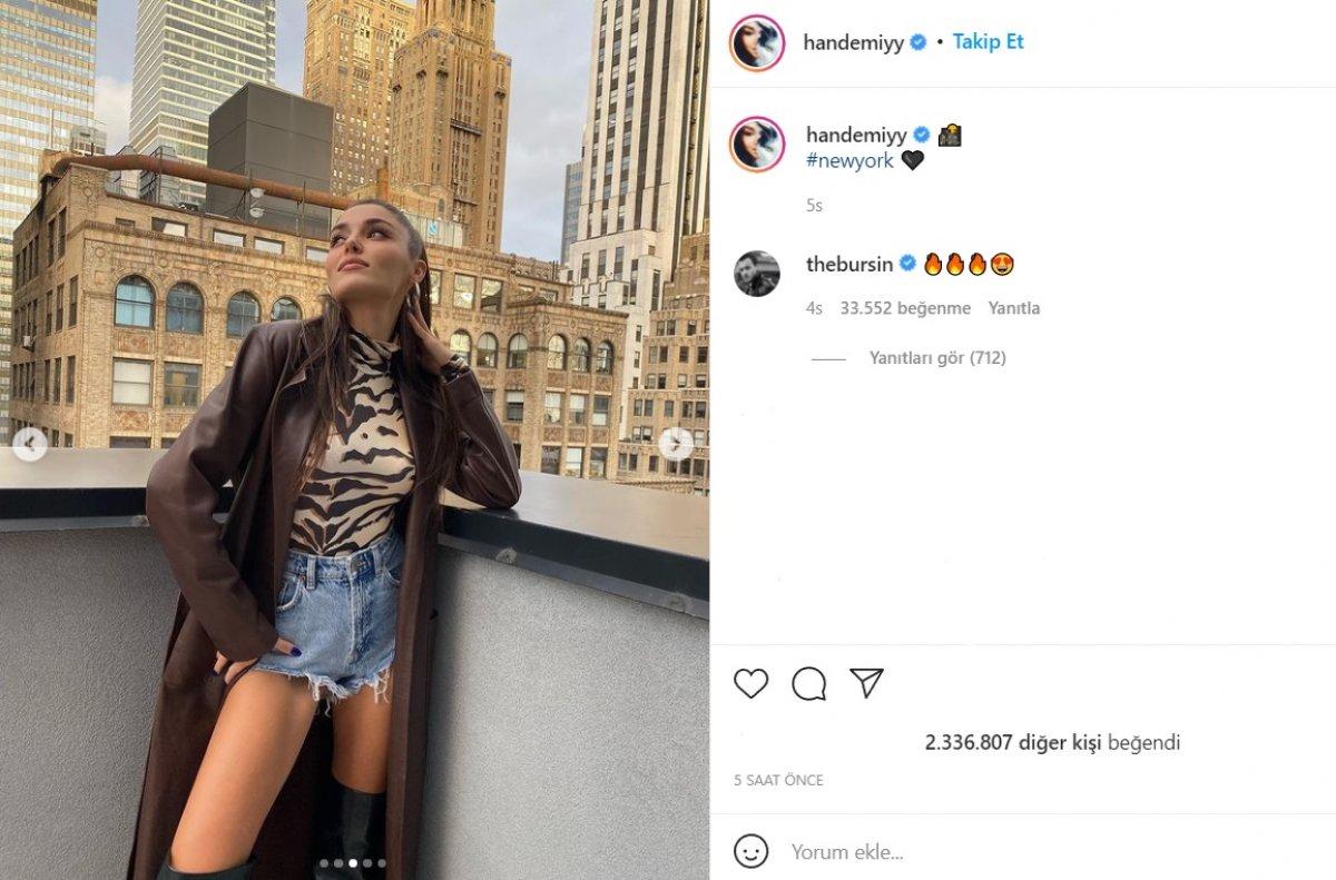 Adeta yürekleri hoplattı! Hande Erçel'in Newyork pozları