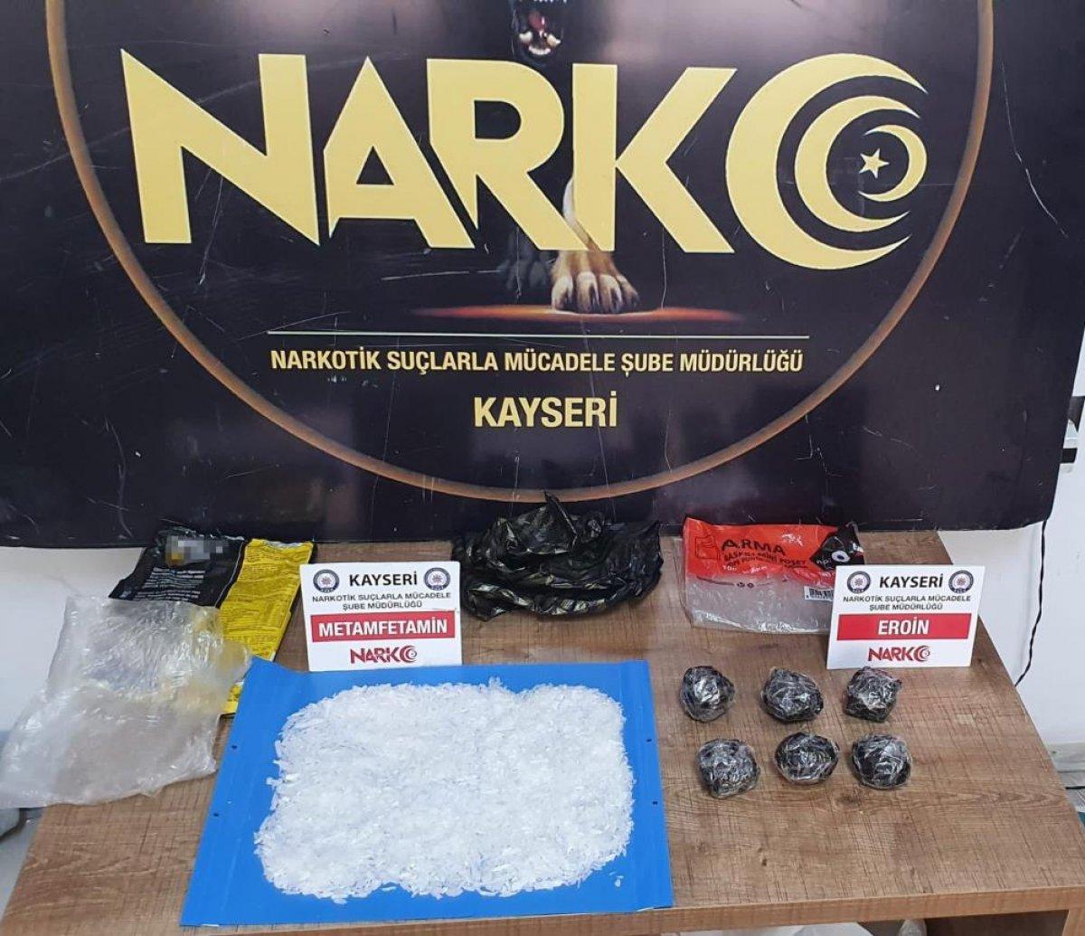 Kayseri'de narkotik operasyonu: Cips poşetinde uyuşturucu bulundu