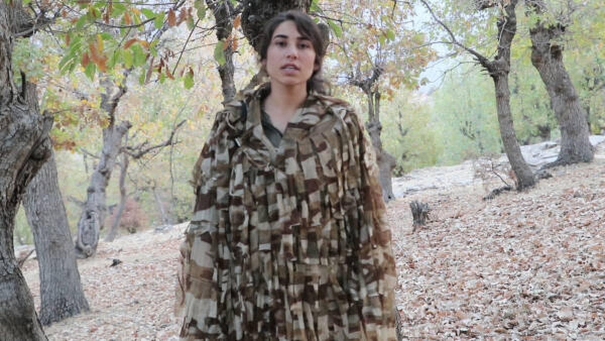 PKK'lı kadınların saçaklı kamuflajı