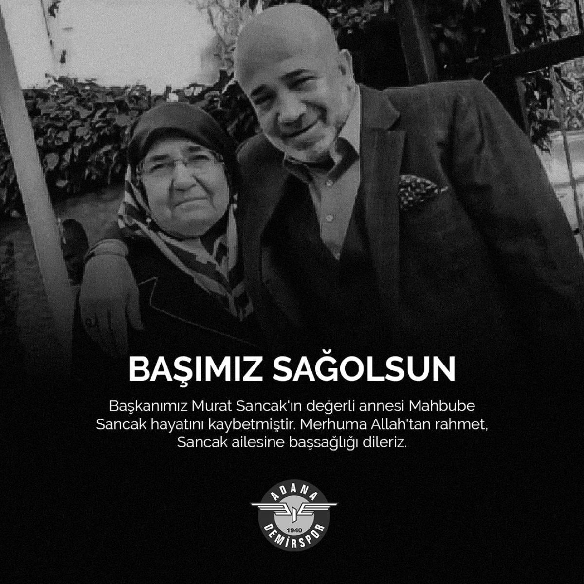 Murat Sancak'ın annesi hayatını kaybetti