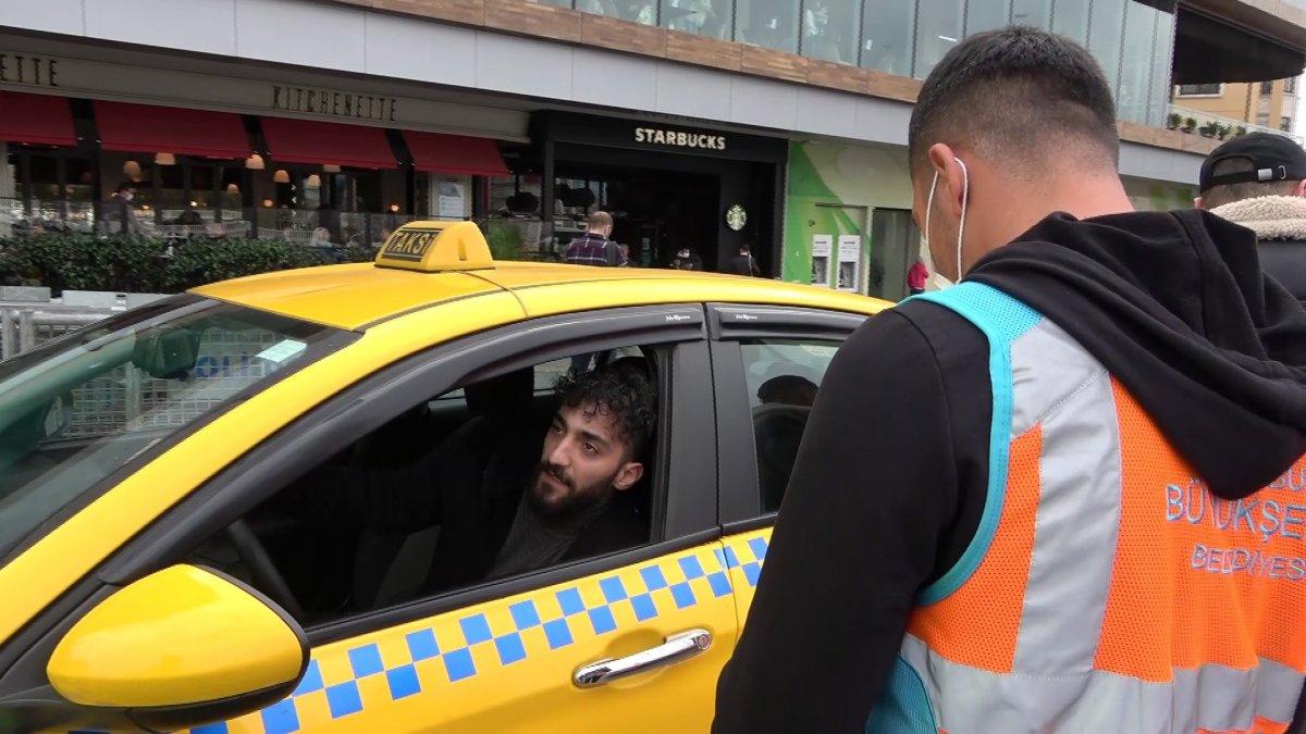 Taksim'de taksi denetiminde şoförlere ceza yağdı