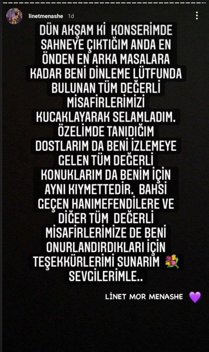 Aslı Şen'den geri adım: Linet'ten özür diledi