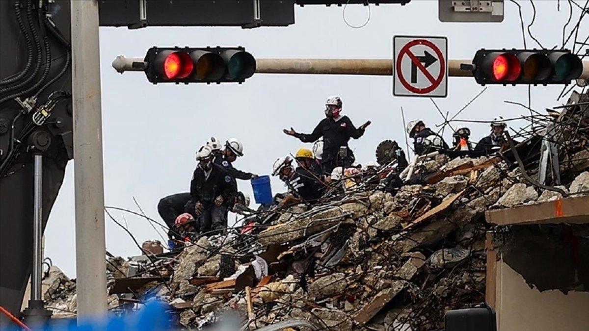 Miami'de 98 kişinin öldüğü binanın enkazı halen kaldırılamadı