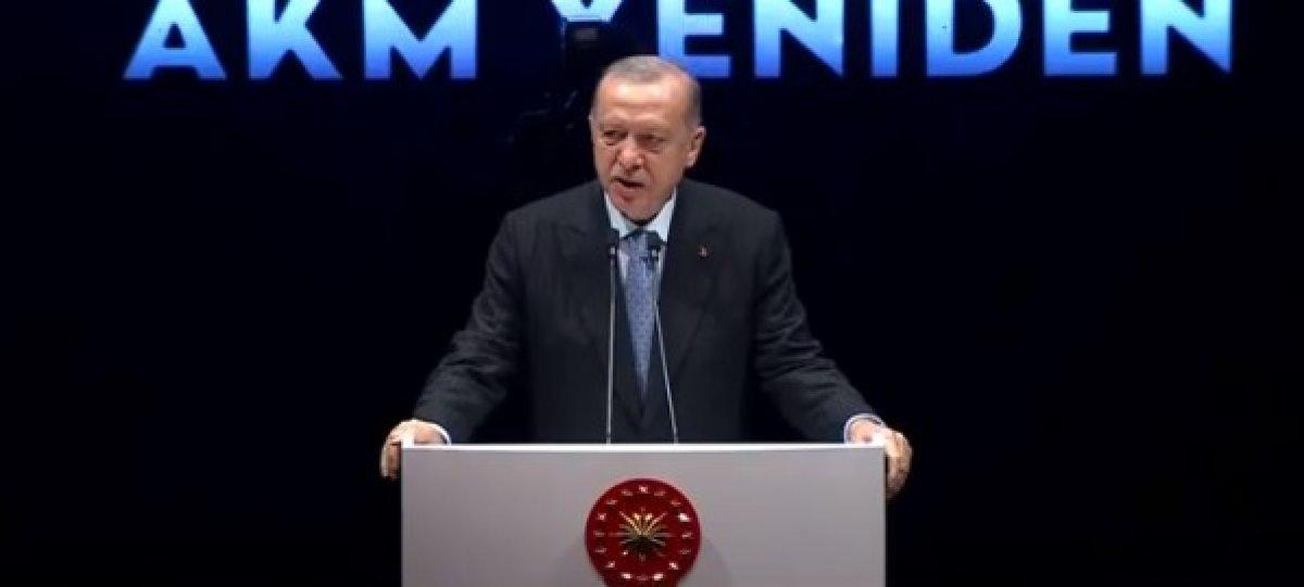 Cumhurbaşkanı Erdoğan AKM açılış töreninde