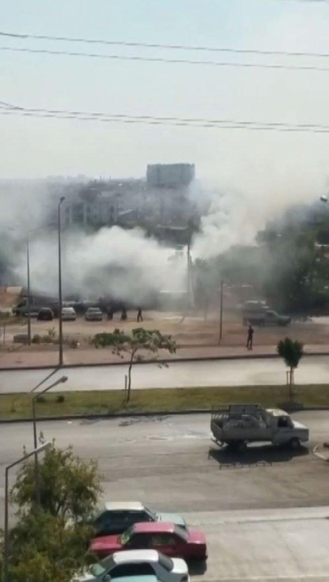 Antalya’da müstakil evdeki yangın paniği böyle görüntülendi