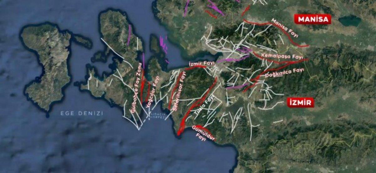 İzmir'i tehdit eden 21 fay hattı