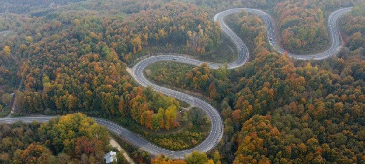 İnegöl-Domaniç yolunda sonbahar güzelliği