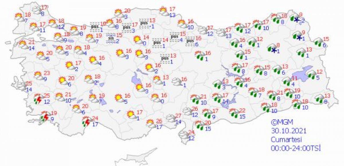 Meteorolojiden kuvvetli sağanak yağış uyarısı