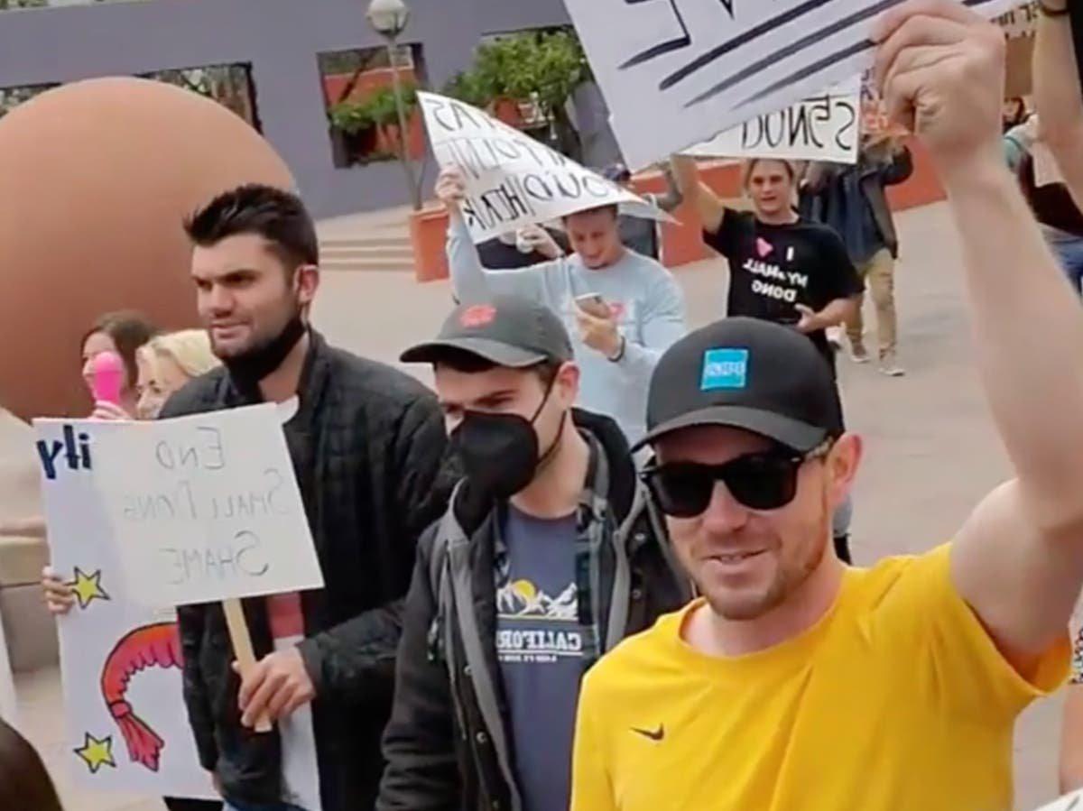 ABD'de 'küçük kamış utancı' protestosu