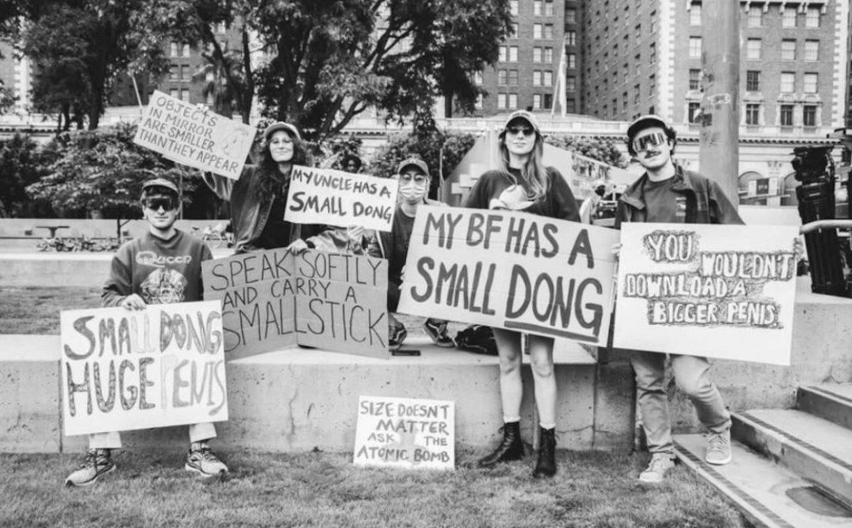 ABD'de 'küçük kamış utancı' protestosu