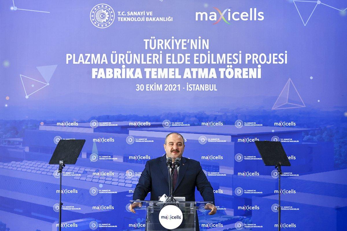 Türkiye'nin ilk yerli plazma üretim tesisinin temeli atıldı