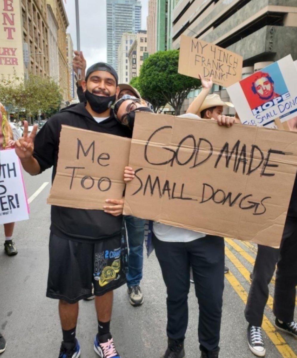 ABD'de 'küçük kamış utancı' protestosu