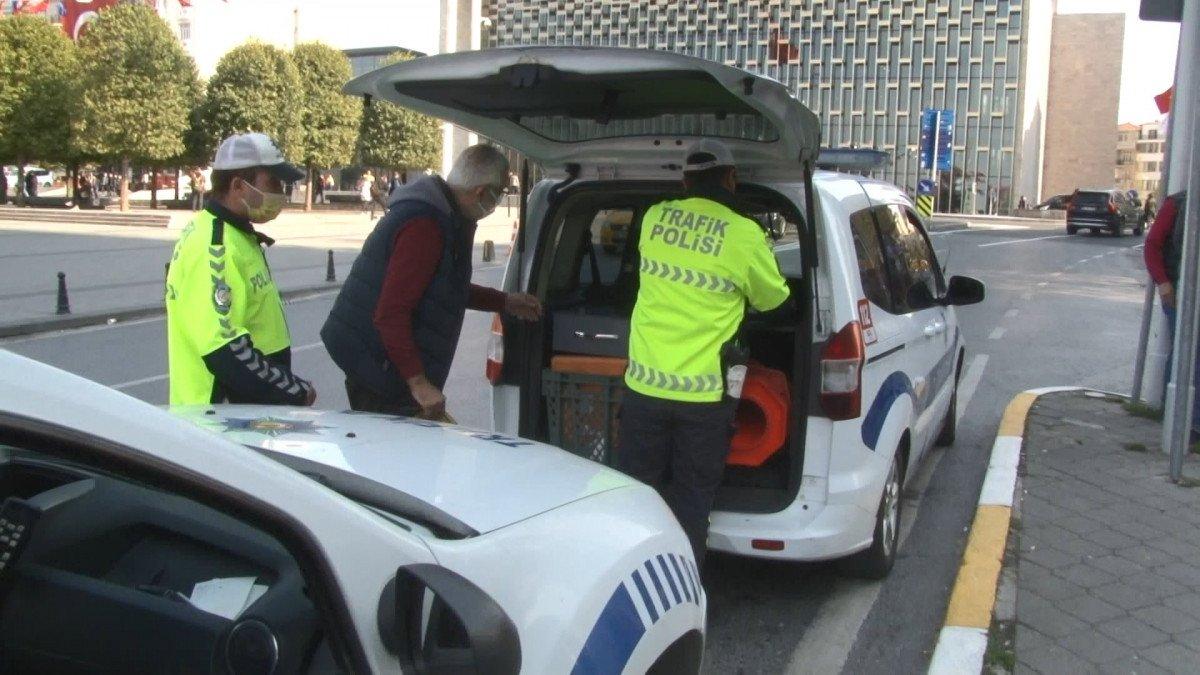 İstanbul'da ceza yazılan taksiciden polise: Hakkımı helal etmiyorum