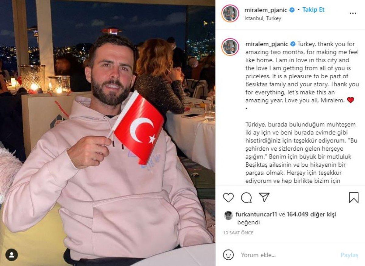 Miralem Pjanic'ten Türkiye ve Beşiktaş'a övgü