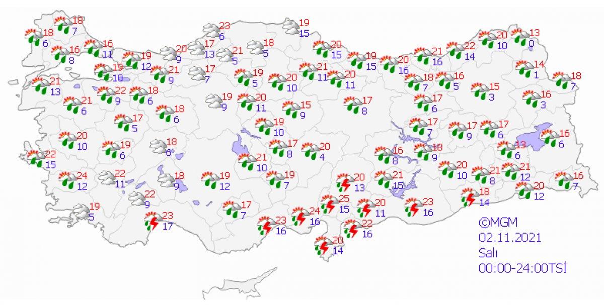 Meteoroloji uyardı: Perşembe gününe kadar sağanak yağış var