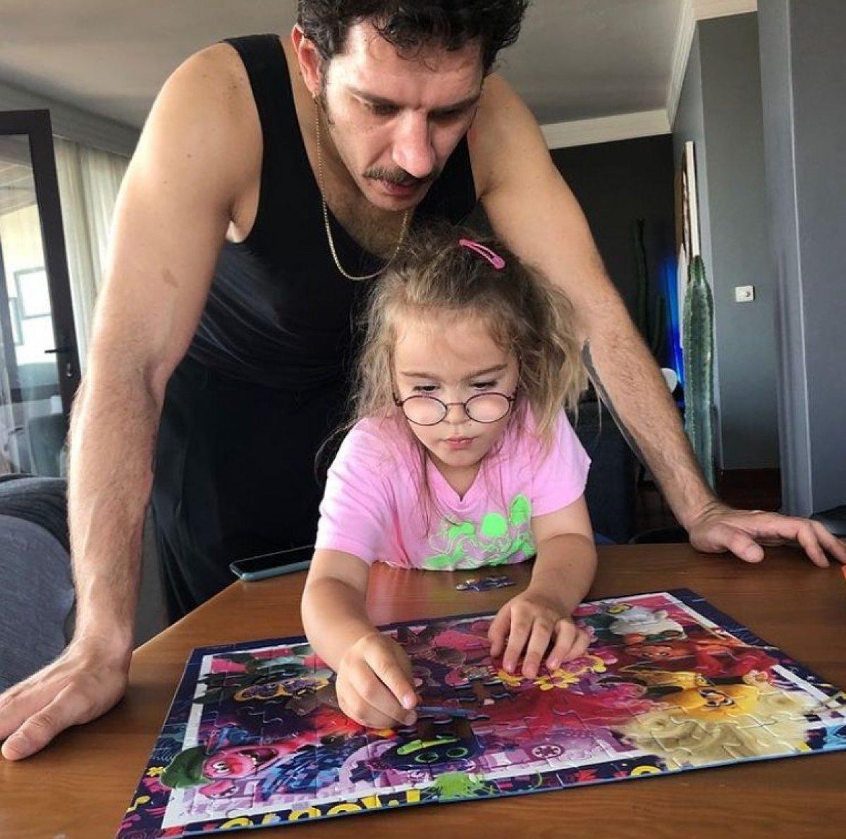 Baba kız aşkına bakın! Uraz Kaygılaroğlu ve kızı Ada'nın eğlenceli kareleri