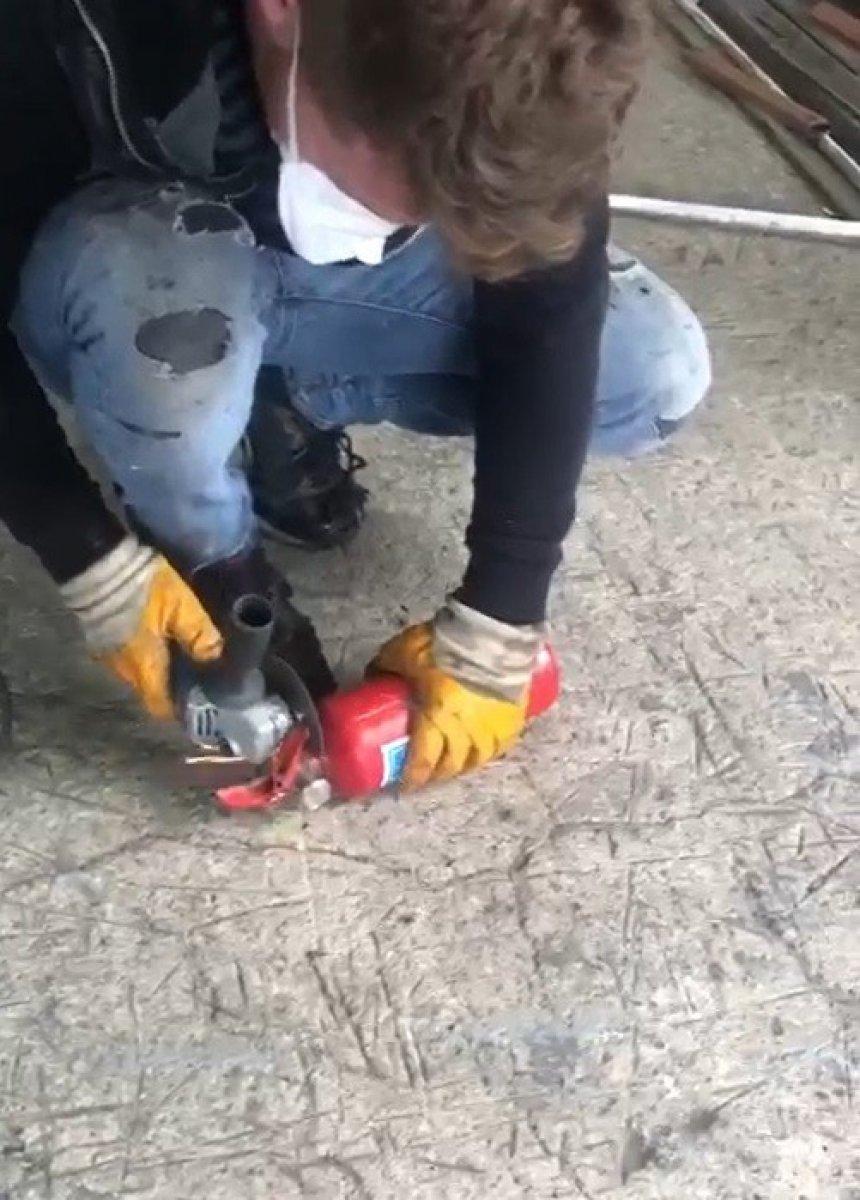 Tokat’ta, yangın söndürme tüpünün içinden uyuşturucu çıktı