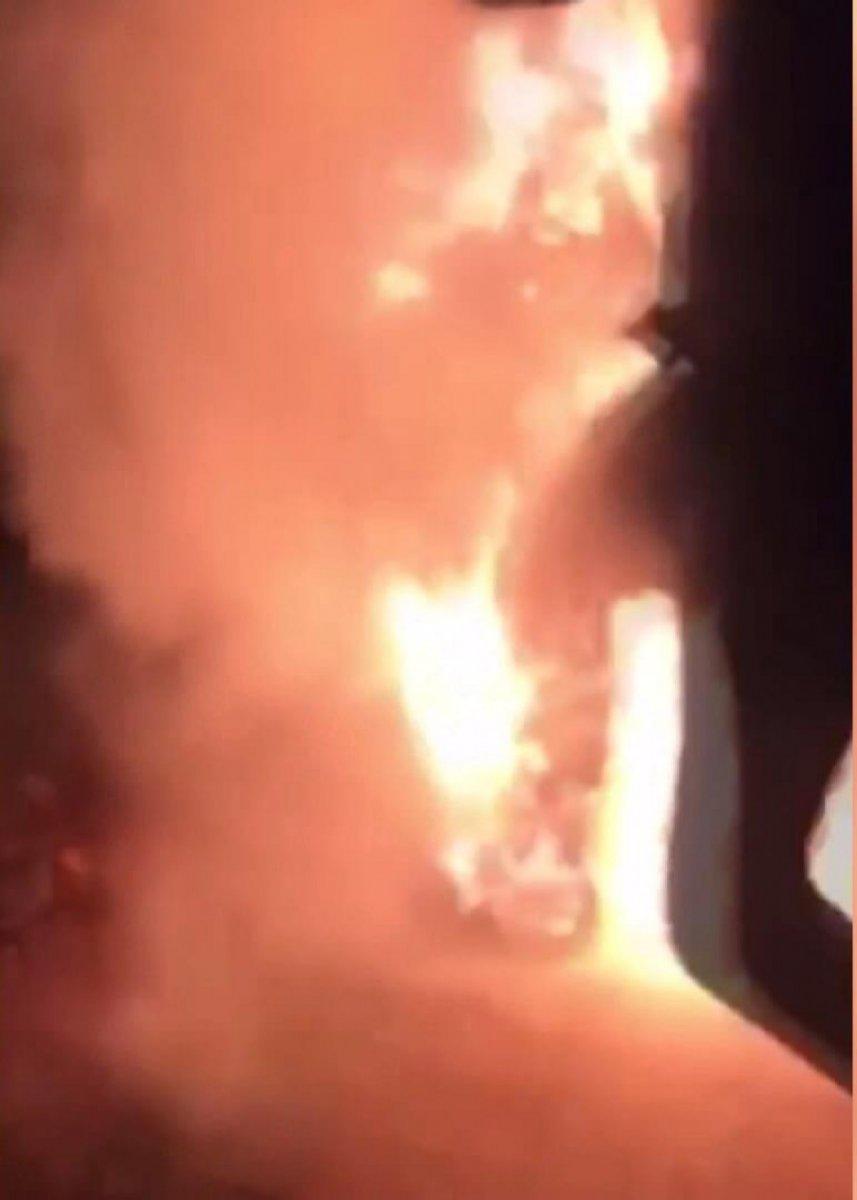 Kadıköy’de, doğum gününde yapılan unlu şaka yüzünden vücudu yandı