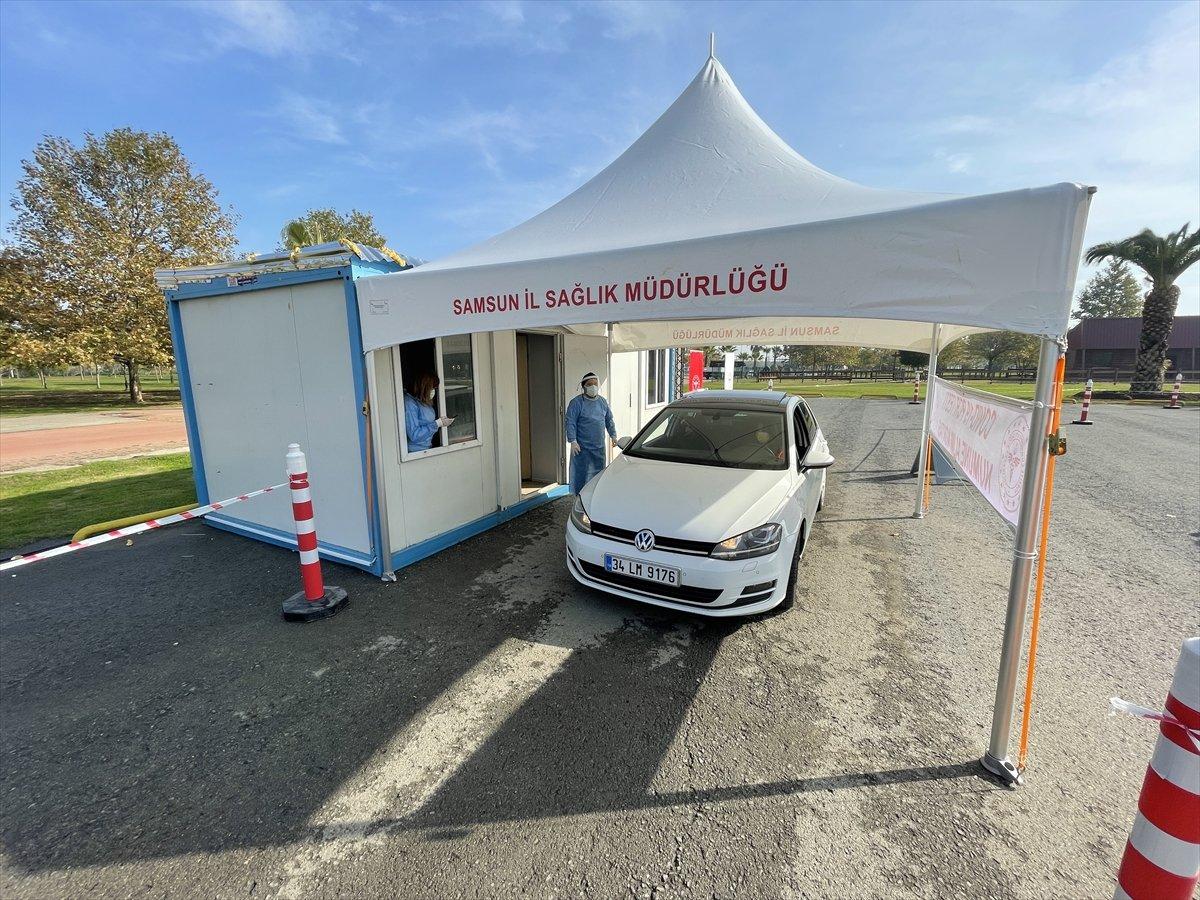 Türkiye'de ilk 'araçta PCR testi' Samsun'da yapıldı