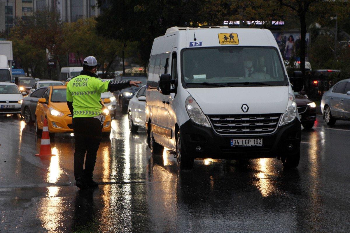 İstanbul'da okul servis araçlarına denetleme