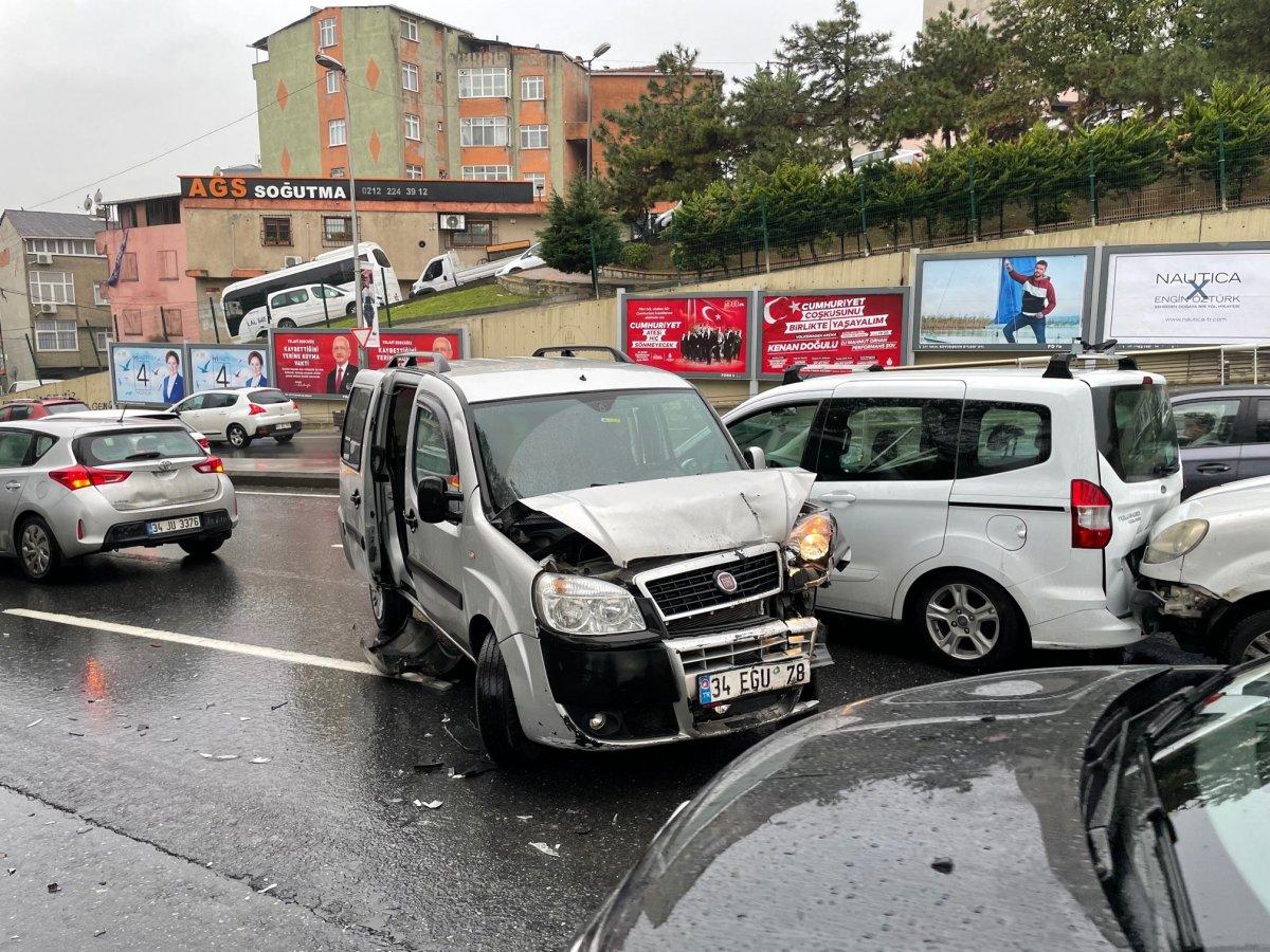 Şişli'de zincirleme kaza