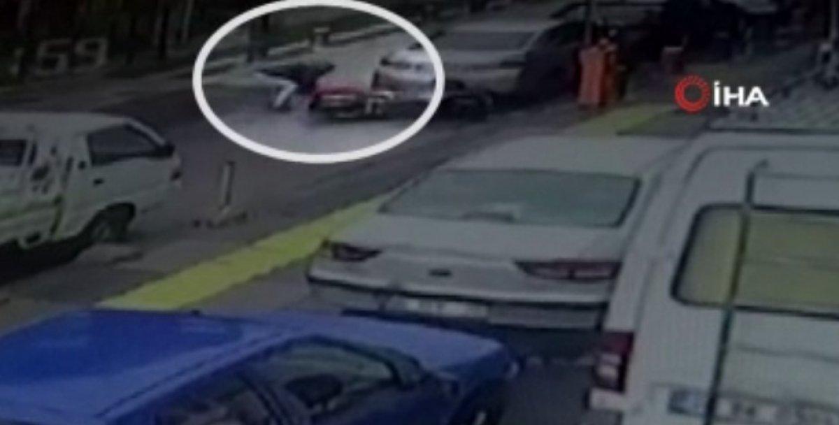 Ankara’da moto kuryelerin kavgası