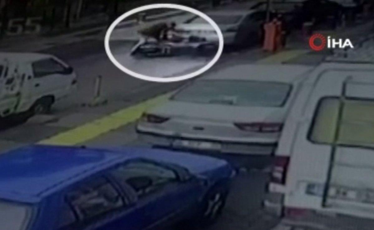 Ankara’da moto kuryelerin kavgası