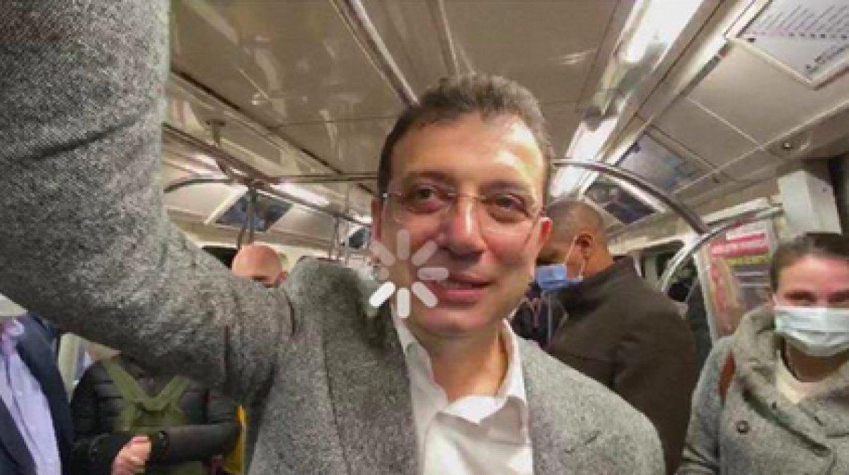 İmamoğlu, metroda internet var yayını yaparken bağlantı koptu