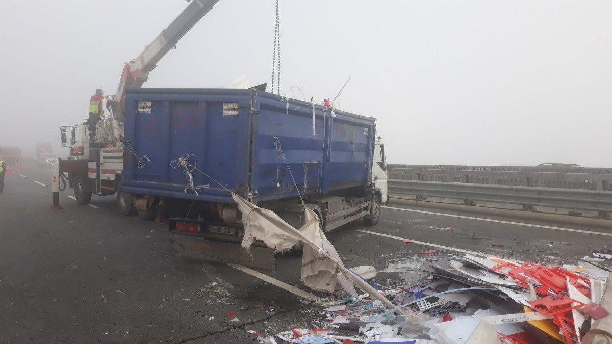 Kuzey Marmara Otoyolu'nda kaza